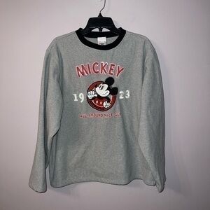 Vintage Disney Store Mickey Mouse Fleece Sweatshirt  All Around Nice Guy Medium